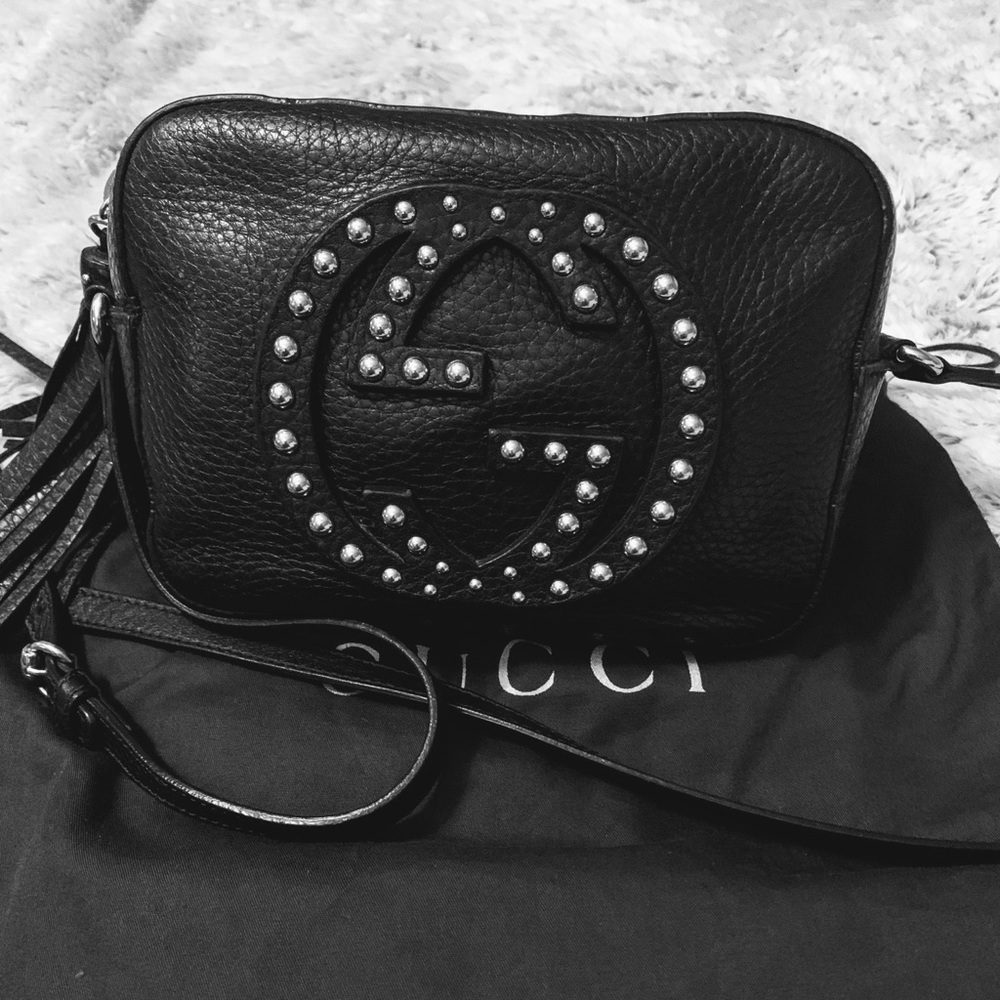 ❌❌SOLD❌❌Gucci studded Soho crossbody bag.